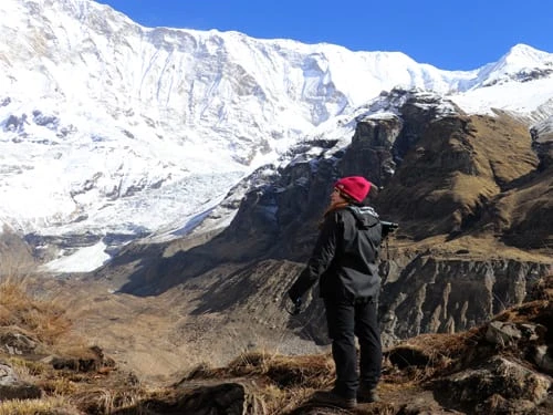 Enjoying Annapurna Massif View