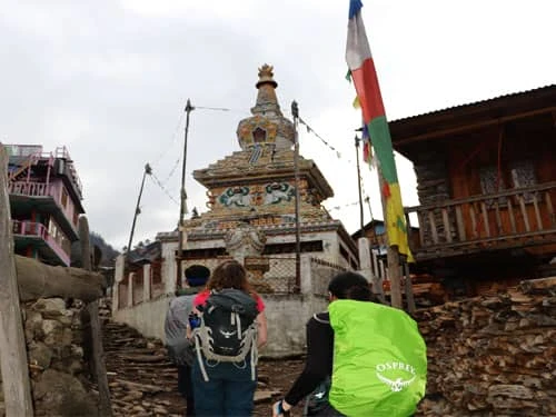 Sama Gaun on Manaslu Circuit Trek in November