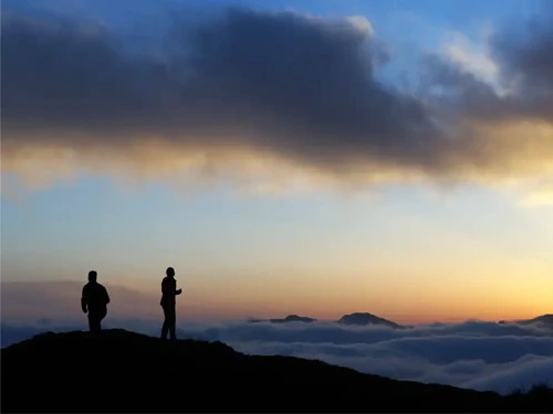 Sunset view in Badal Danda