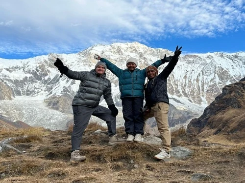 Beginners at Annapurna Base Camp