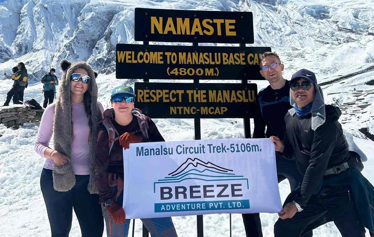 Manaslu Base Camp with Breeze Adventure team