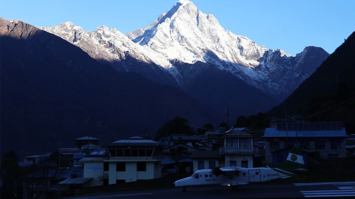 Aerial Mountian View in Nepal