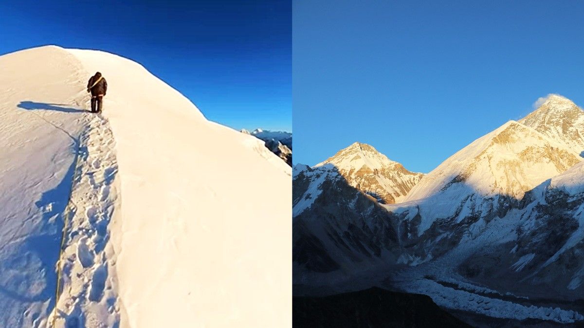 Stunning snow views in Mera Peak