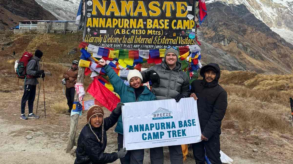 Annapurna Base Camp wellness trip with Breeze Adventure team