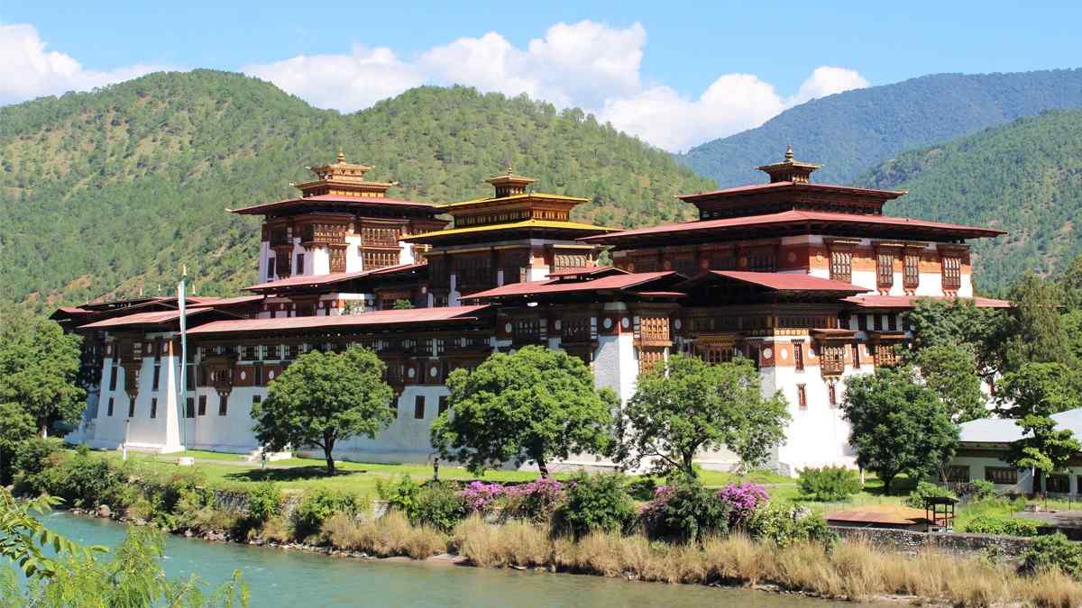 Stunning view in Punakha Bhutan