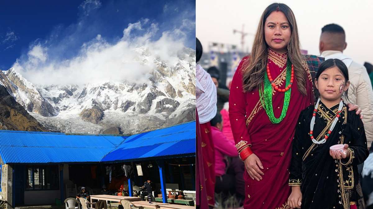 Local tea house and village culture in ABC Trek