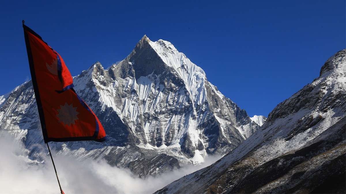 Beautiful mountian view from Annapurna Base Camp