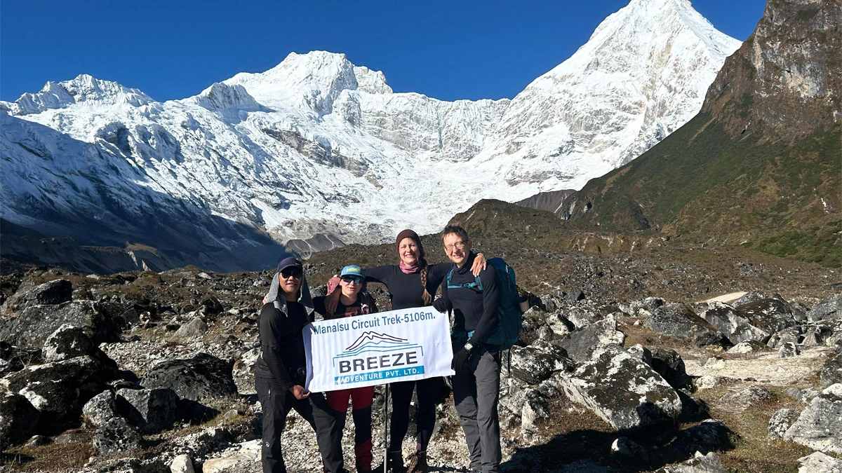 Breeze Adventure team in Manaslu Circuit Trekking
