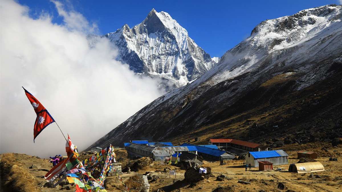 Beautiful scenary in Annapurna Base Camp Trekking