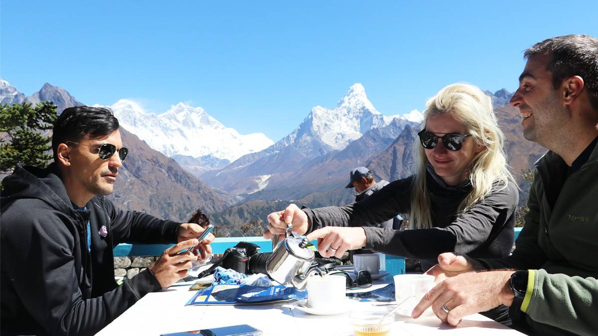 Breakfast at Everest Base Camp