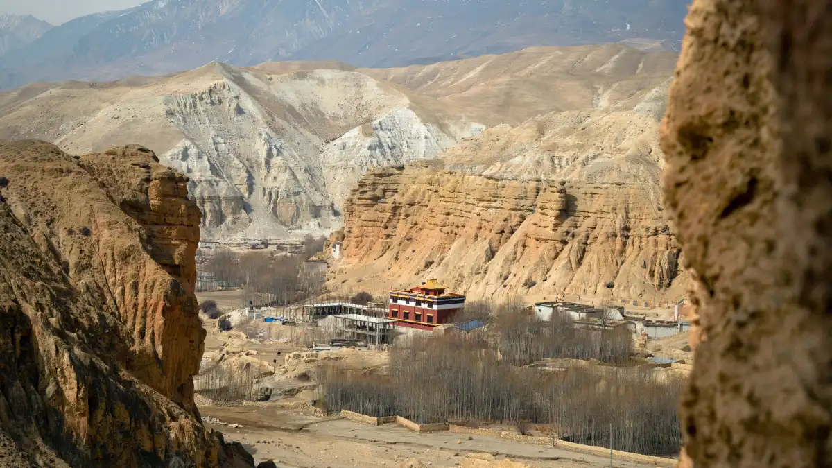 City of Lo Manthang in Upper Mustang's desert landscape