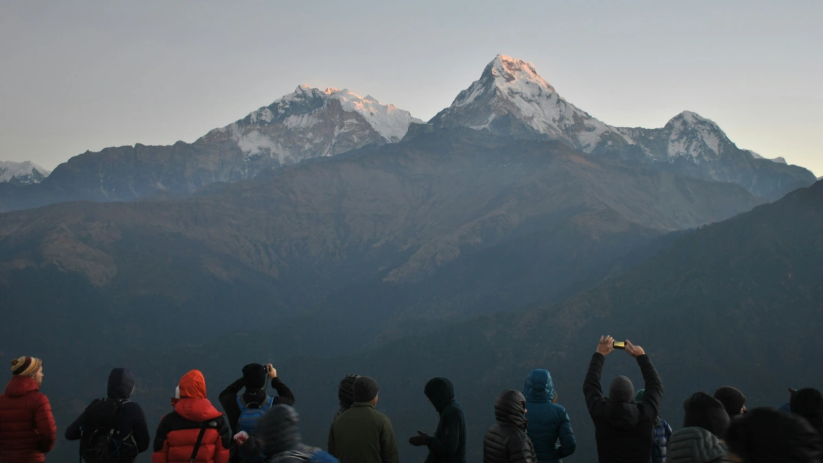 Sunrise from Poon Hill viewpoint