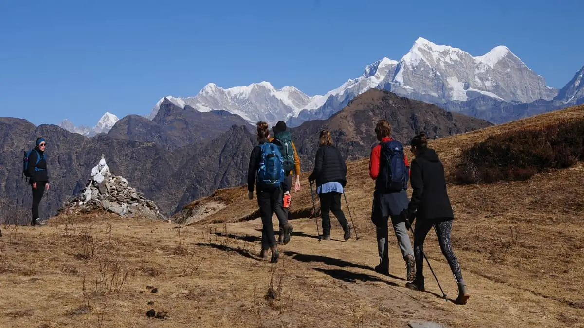 7 Days Pikey Peak Trek with panoramic Himalayan mountain views Nepal