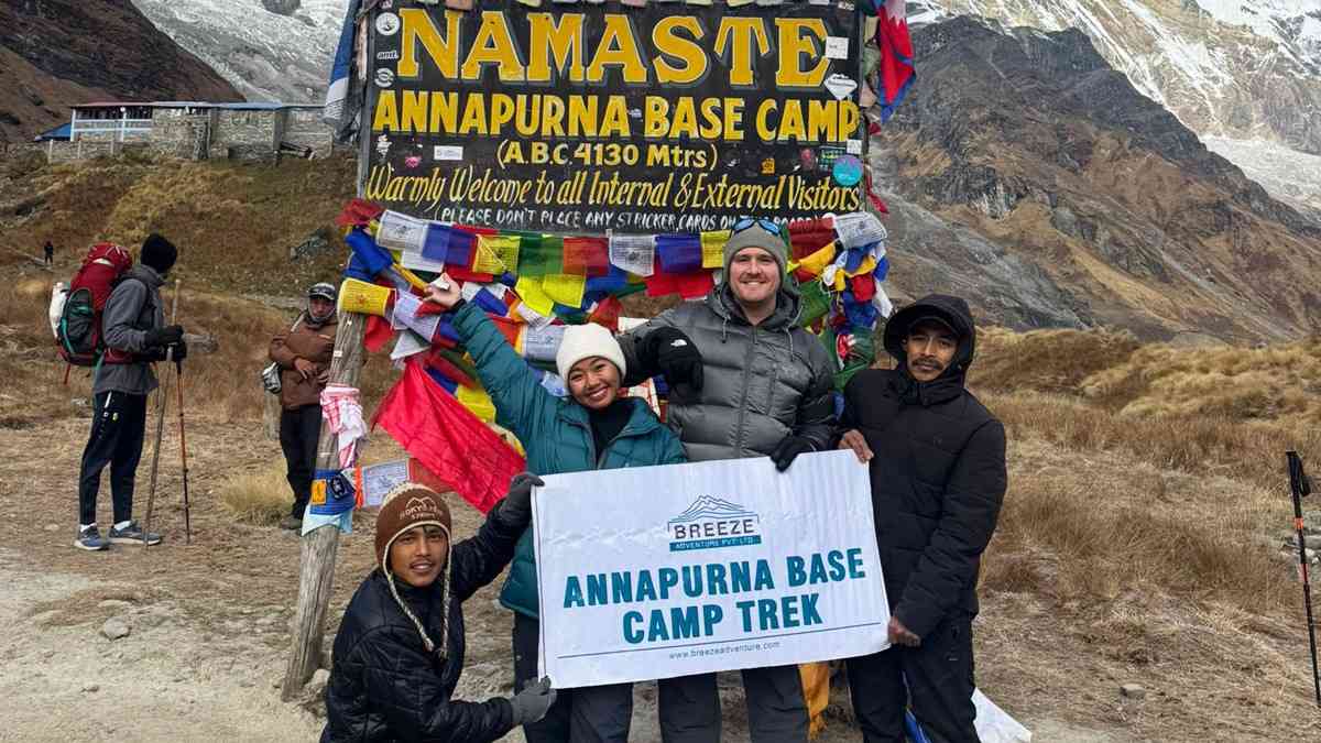 ABC trek with Breeze Adventure