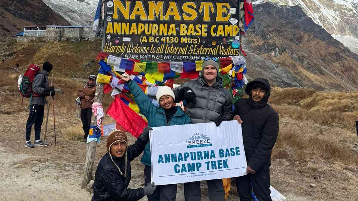 ABC trek with Breeze Adventure