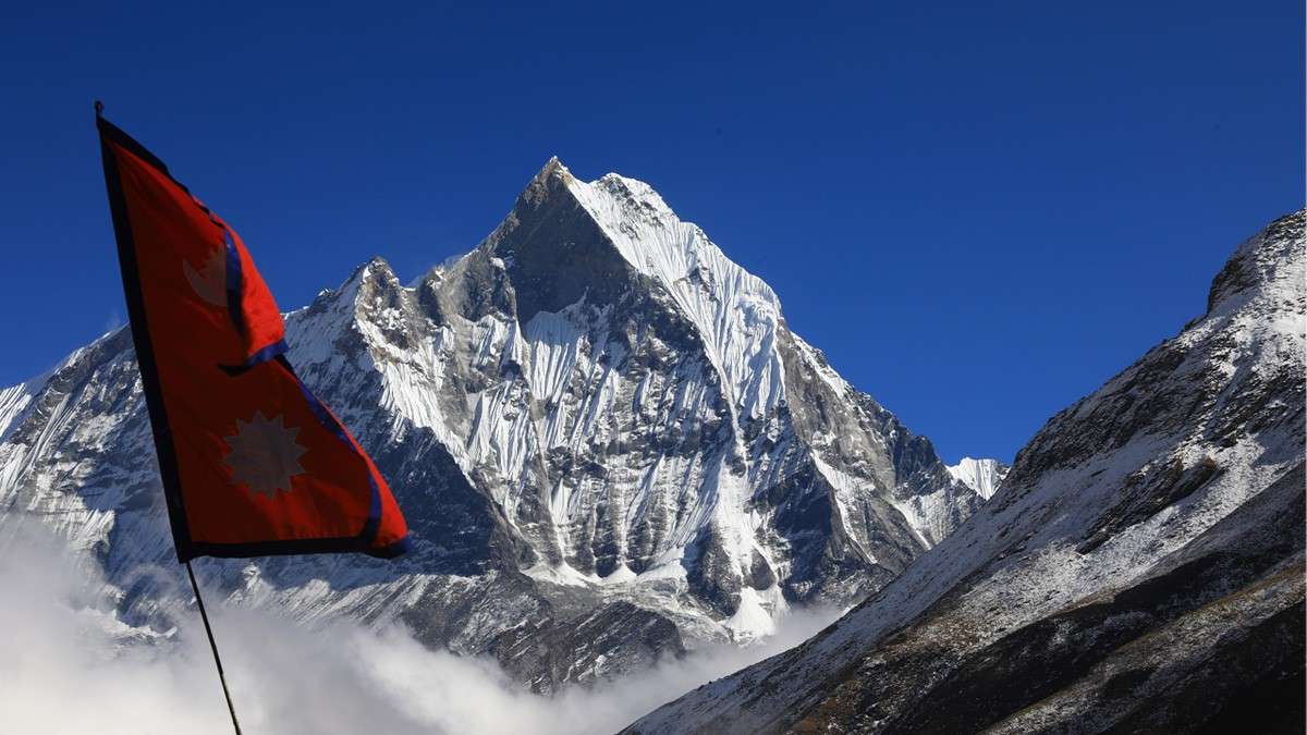 Beautiful mountain view in ABC Trek Nepal