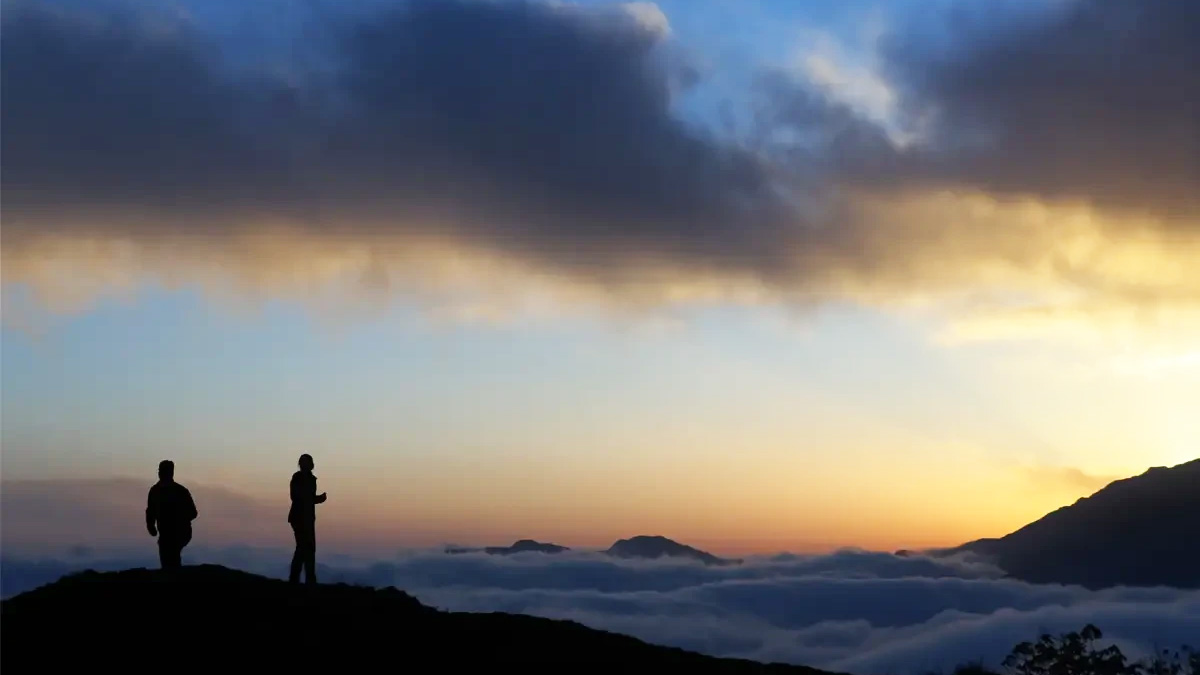 Amazing Sunset view in Badal Danda