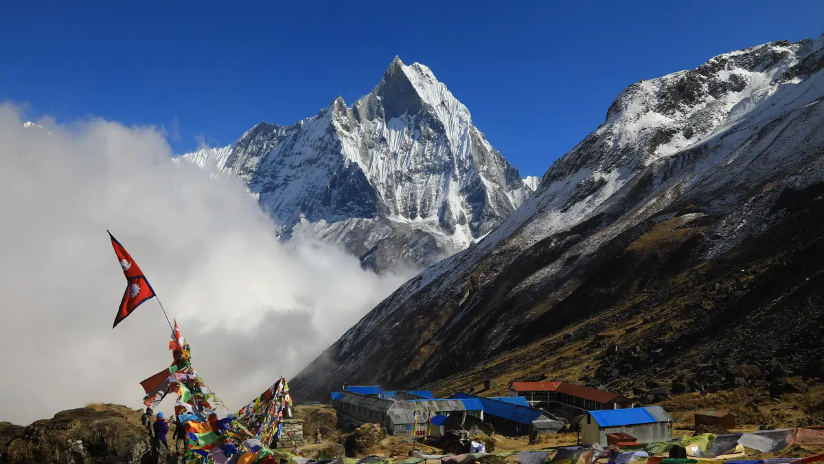 Beautiful Mountain Views from Annapurna Base Camp