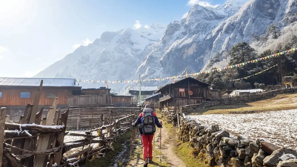 Hiking in Ghunsa Village