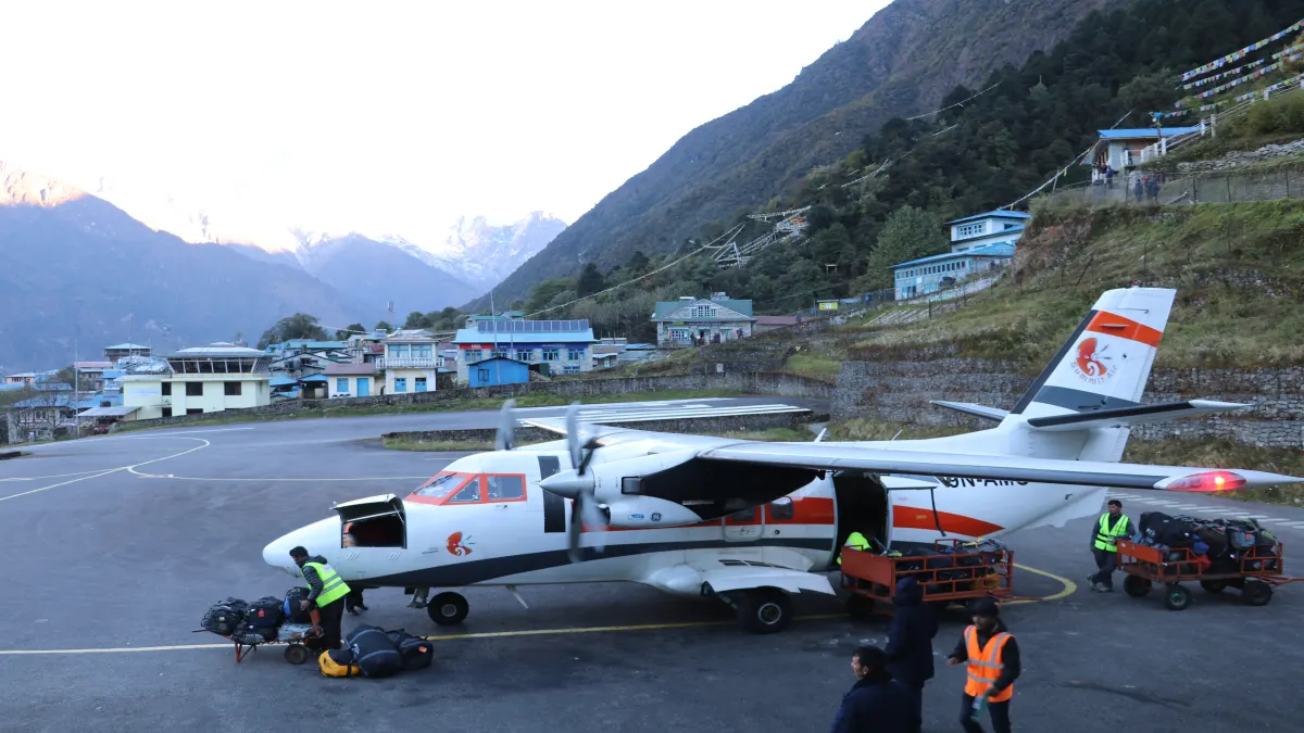 Normal flight from Lukla
