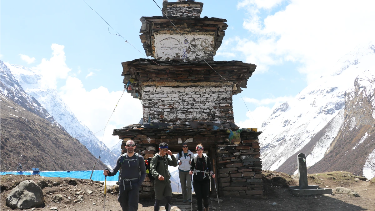 Tourists enjoying Manaslu Trekking