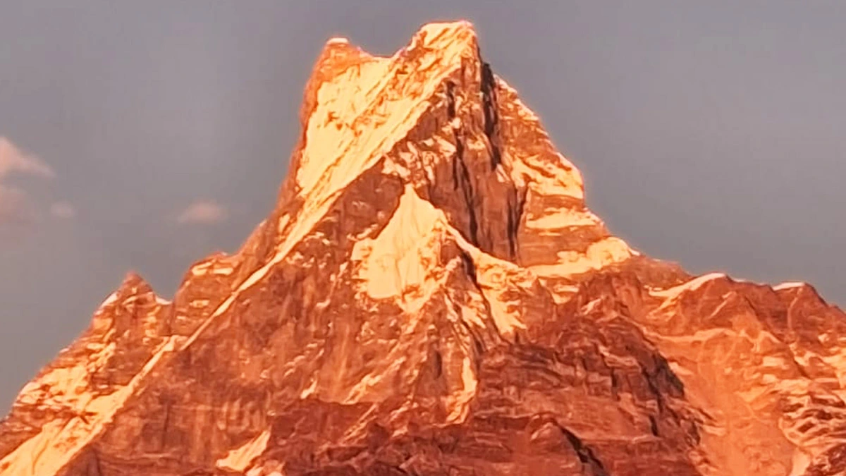 Mardi Himal Standing with pride