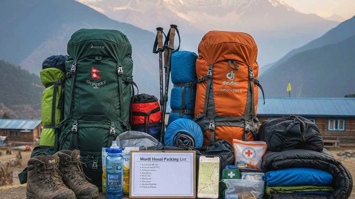 Right backpack for Mardi Himal Trek Nepal