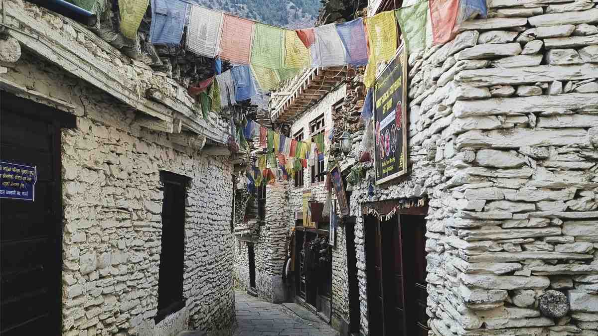 Unique village settlement in Muktinath Area
