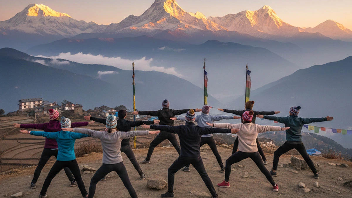 Tourists can enjoy yoga and spiritual session in Himalaya Trekking Nepal
