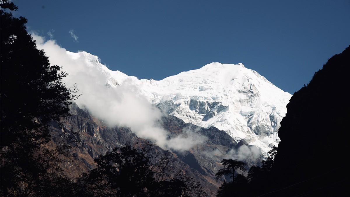 Beautiful mountain view in Langtang Valley Trek