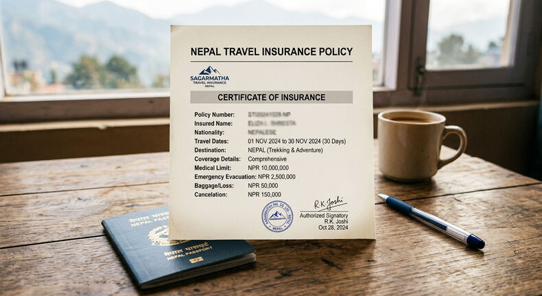 Sample of Nepal Travel Insurance