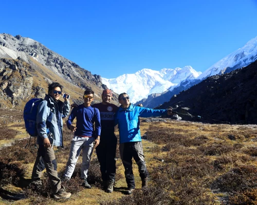 At Kanchenjunga South Base Camp