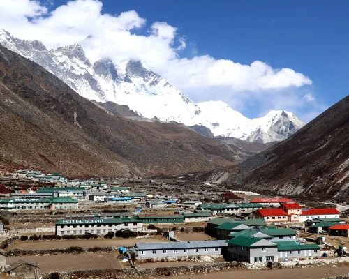 Dingboche Village Lhotse Mountain