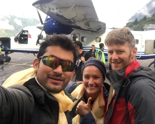 Flying Back To Kathmand From Lukla