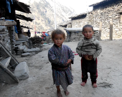 Kids On Tamang Heritage Village