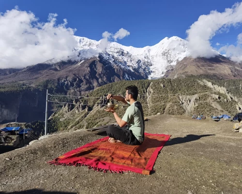 Meditation At Manang