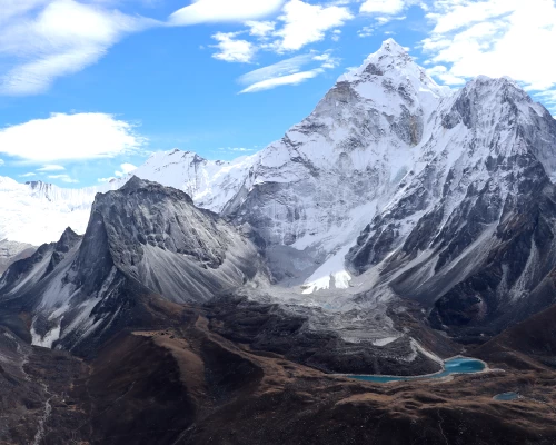 Mt Amadablam And Lakes