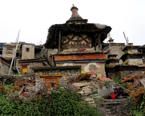 Stupa In Nar Village