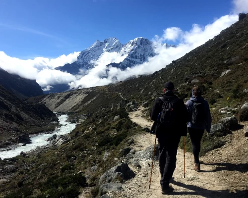 Trekkers Heading To Gokyo Lakes